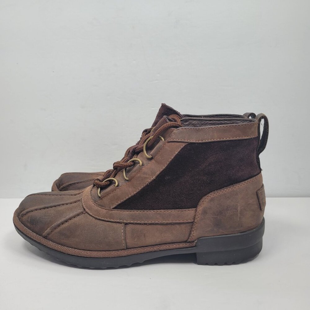 UGG Heather Women's Brown Ankle Duck Boots S/N 1095156 US Size 8 - Picture 2 of 8